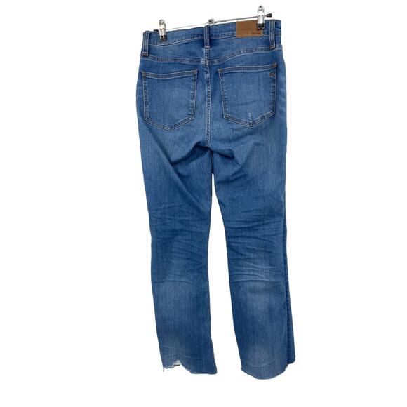 Madewell Jeans Womens 25 Cali Demi Boot Button Fly Bronson Wash Distressed - Picture 3 of 7